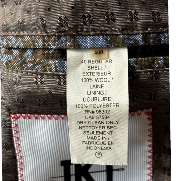 JKT  New York 100% wool men’s 2 button closure plaid blazer coat rn#98302 | 40R - Picture 16 of 16